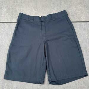 Dickies Flex Relaxed Fit Navy Blue Work Shorts Mens 33 Waist 11 Inch Inseam Y2K